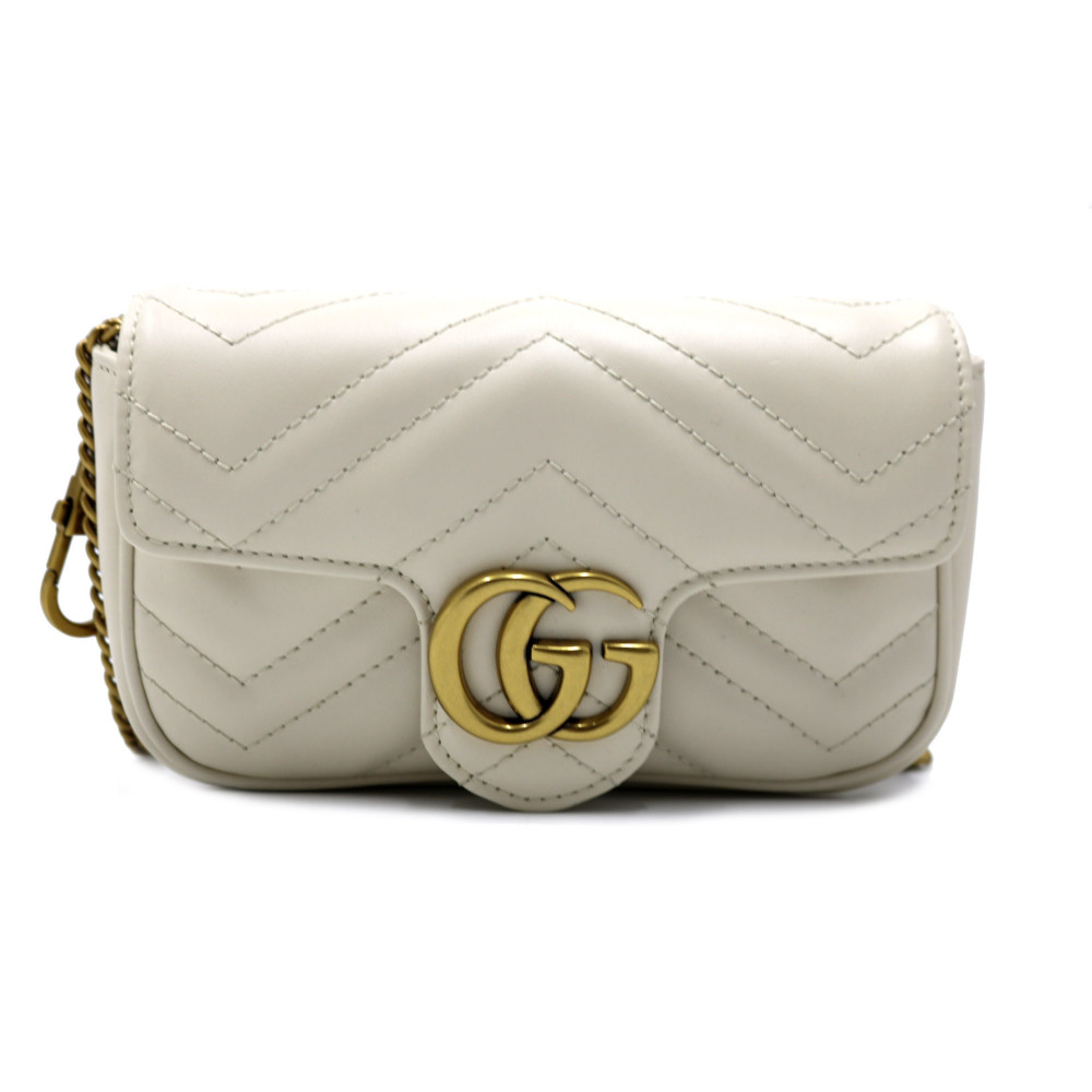 Gucci Marmont Mini Pelle Bianca