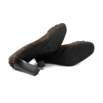 Tod's Decollete Camoscio Marrone