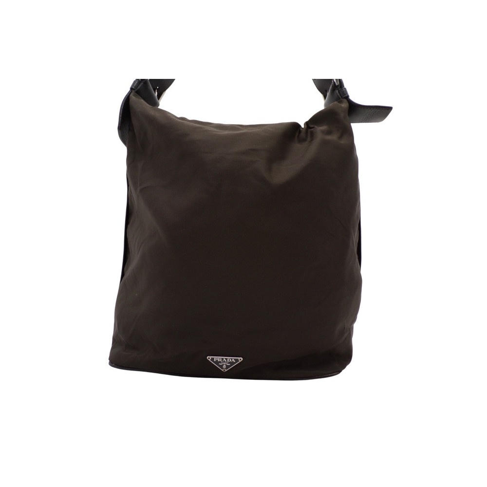 Prada Tracolla Tessuto City Cacao