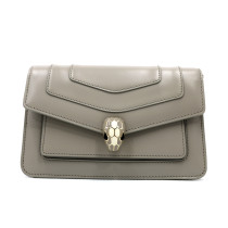Bulgari Pochette Serpenti For Ever East-West Pelle di Vitello Tortora