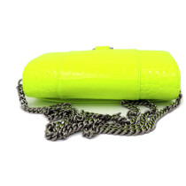 Balenciaga Hour Chain Wallet Cocco Giallo Fluo