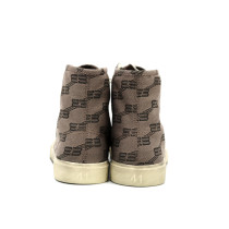 Balenciaga Sneaker Paris High Top Trainers BB Tela Grigio Marrone