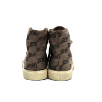 Balenciaga Sneaker Paris High Top Trainers BB Tela Grigio Marrone