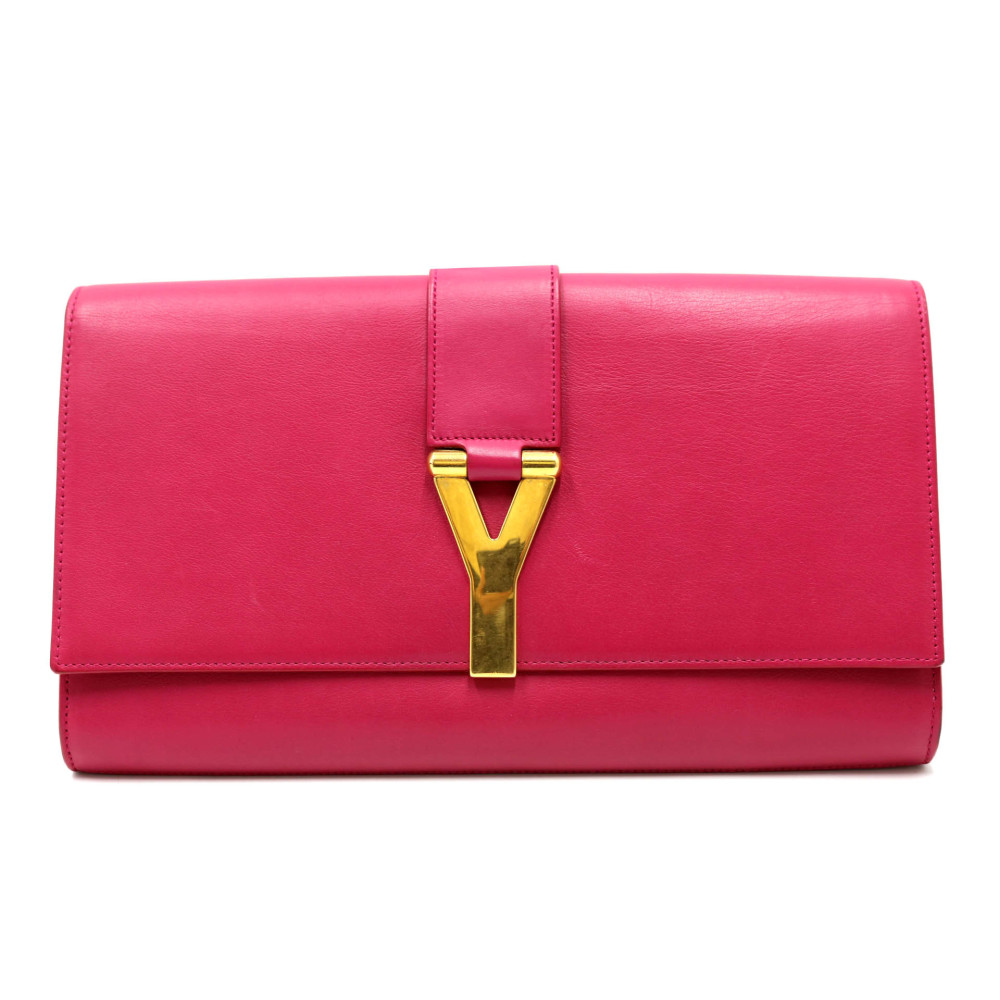 Saint Laurent Pochette Pelle Rosa