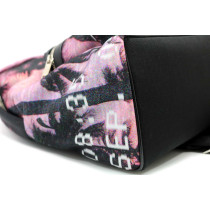 Saint Laurent Zaino Tela Nera e Multicolor