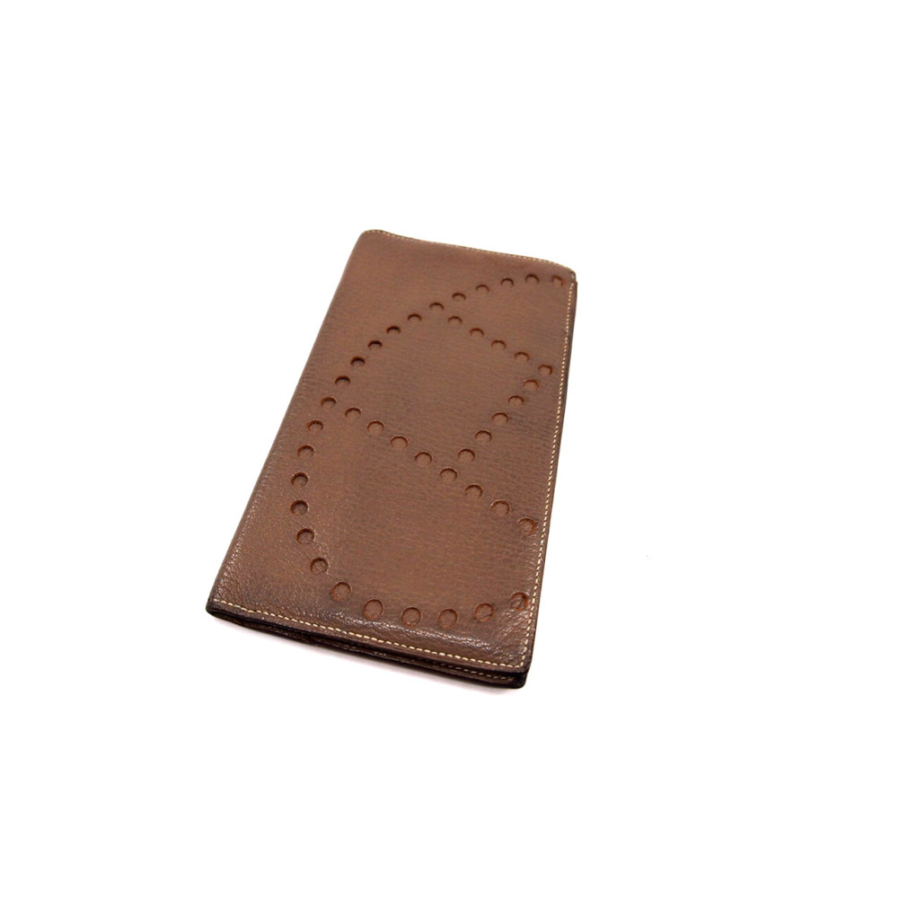 Hermès Portefeuille Evelyne Cuir Togo Taupe