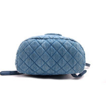 Chanel Zaino Tela Azzurra