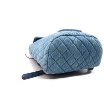 Chanel Zaino Tela Azzurra