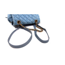 Chanel Zaino Tela Azzurra