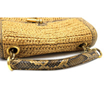 Dolce & Gabbana Sicily Rafia e Pitone Beige