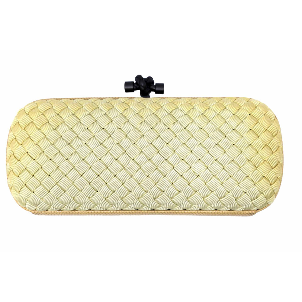 Bottega Veneta Clutch Raso Beige