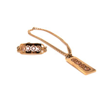 Chanel Bracciale e Collana Metallo Dorato