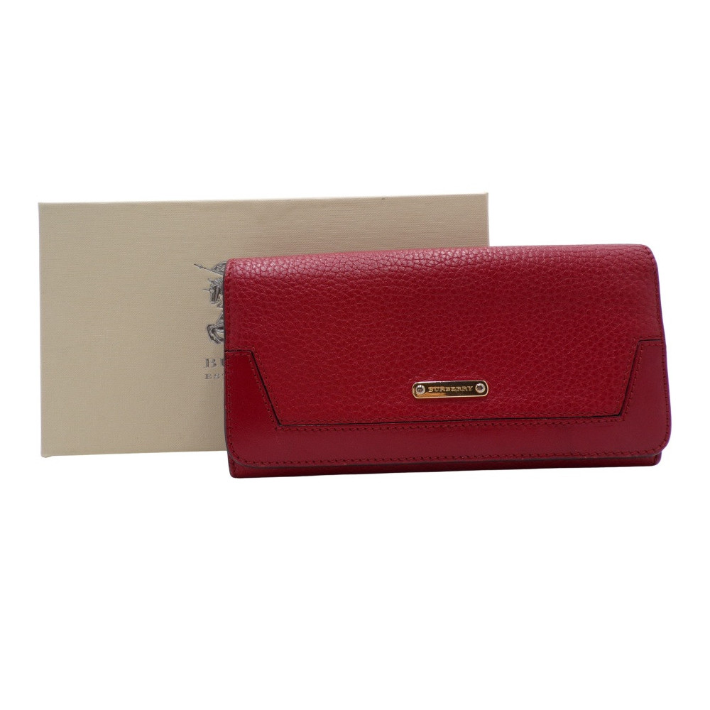 Burberry Portafoglio Pelle Rossa