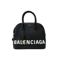 Balenciaga Ville Top Handle Black Leather