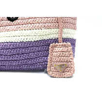 Prada Shopping Rafia Multicolor