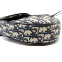 Dior Saddle Jacquard Tela Blu Oblique