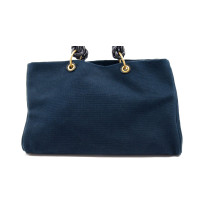 Bottega Veneta Shopping Tela Blu