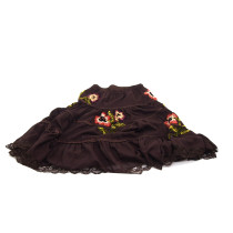 Dior Gonna Lana e Poliamide Marrone