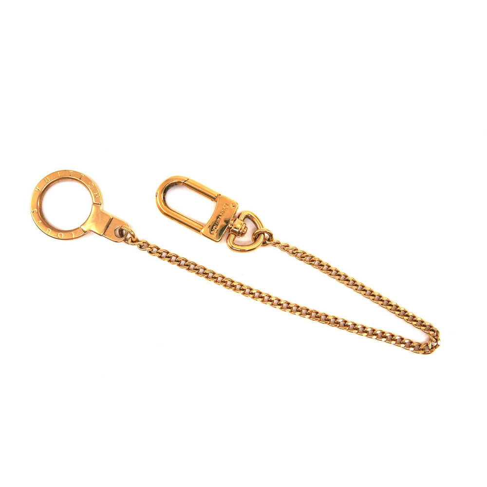 Louis Vuitton Portachiavi Charm Metallo Dorato