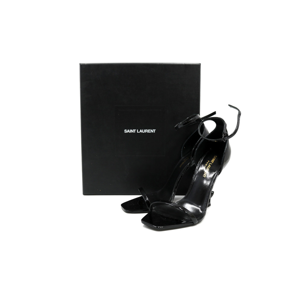 Saint Laurent Sandali Opyum 110 Vernis Nera