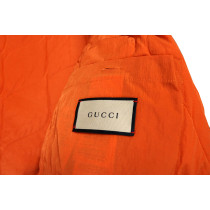 Gucci Parka Micro GG Jacquard Cotone Giallo e Arancio