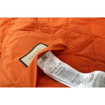 Gucci Parka Micro GG Jacquard Cotone Giallo e Arancio