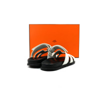 Hermes Sandali Chypre Pelle Bianca