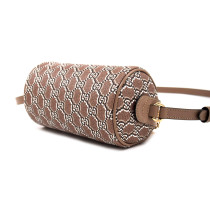 Gucci Mini Shoulder Bag GG Shadow Tela e Pelle Beige e Ebano