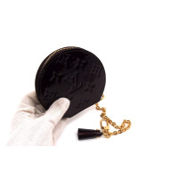 Louis Vuitton Portamonete Round Vernis Amaranto
