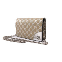 Gucci Tracollina GG Beige e Pelle Argento