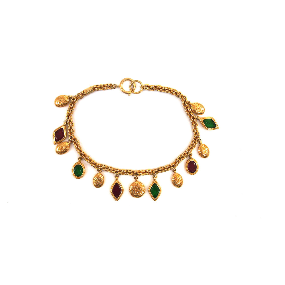 Chanel Collana Acciaio Multicolor