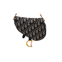 Dior Saddle Mini Canvas Blau Oblique