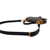 Dior Saddle Mini Canvas Blau Oblique