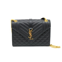 Saint Laurent  Envelope Pelle Nera