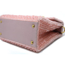 Valentino Vsling Ricamao Sparkling Pelle Strass Rosa