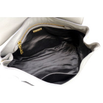 Miu Miu Madras Lock Bag Pelle Grigia