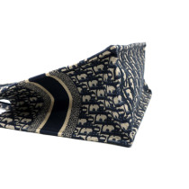 Dior Book Tote Tela Oblique Blu