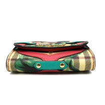 Burberry Portacarte Smok ed Check Tela Multicolor