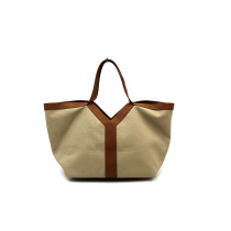 Saint Laurent Tote Y Tela Beige