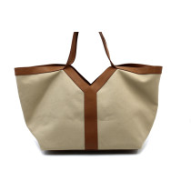 Saint Laurent Tote Y Tela Beige
