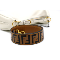 Fendi Fendigraphy Large Weißes Leder