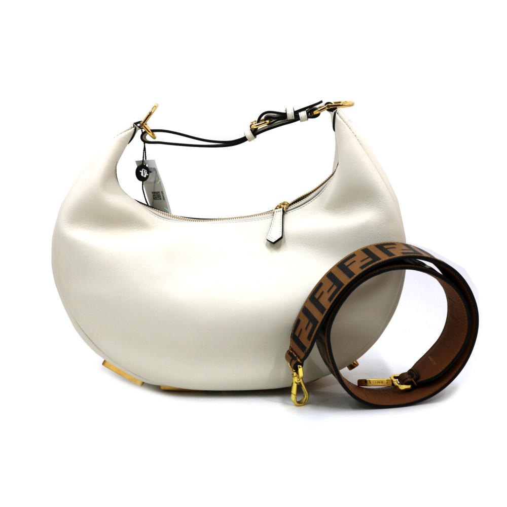 Fendi Fendigraphy Large Weißes Leder