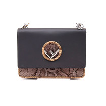 Fendi Kan I Pelle e Pitone Beige e Grigio