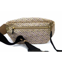 Burberry Marsupio Sonny TB Nylon Crema e Rosa