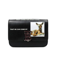 Burberry Tracolla Pelle Nera