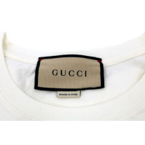 Gucci T Shirt Cotone e Paillettes Bianca