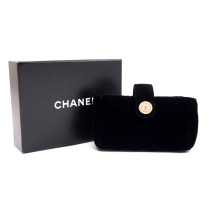 Chanel Portamonete Velluto Nero