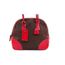 Prada Shopping Vintage Tela Marrone