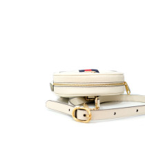 Gucci Ophidia GG Mini Rounded Pelle Bianca