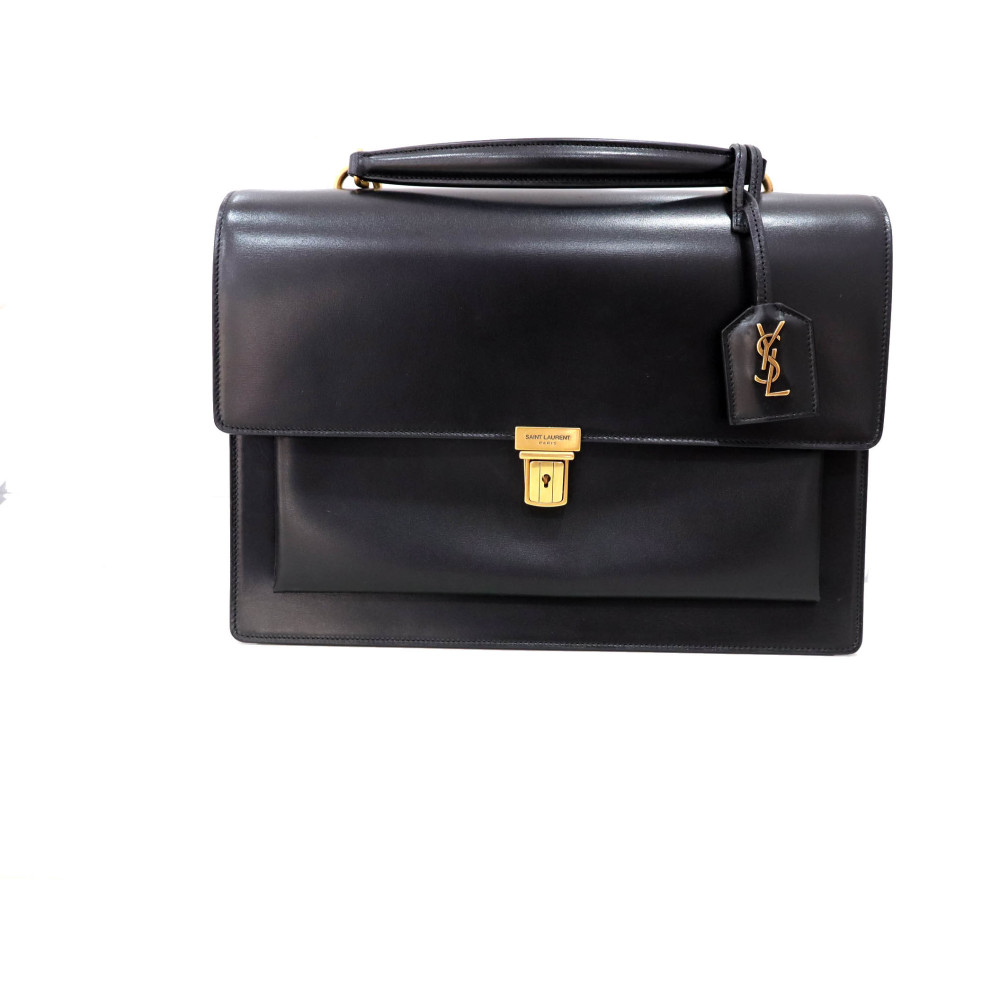 Saint Laurent High School Smooth Calfskin Pelle Nera